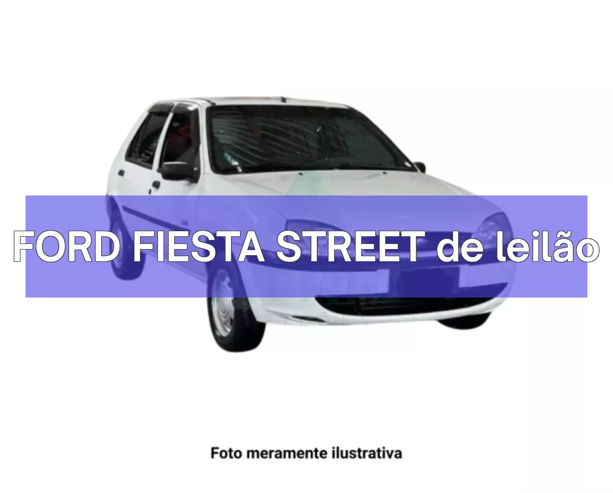 FORD FIESTA STREET em leilão