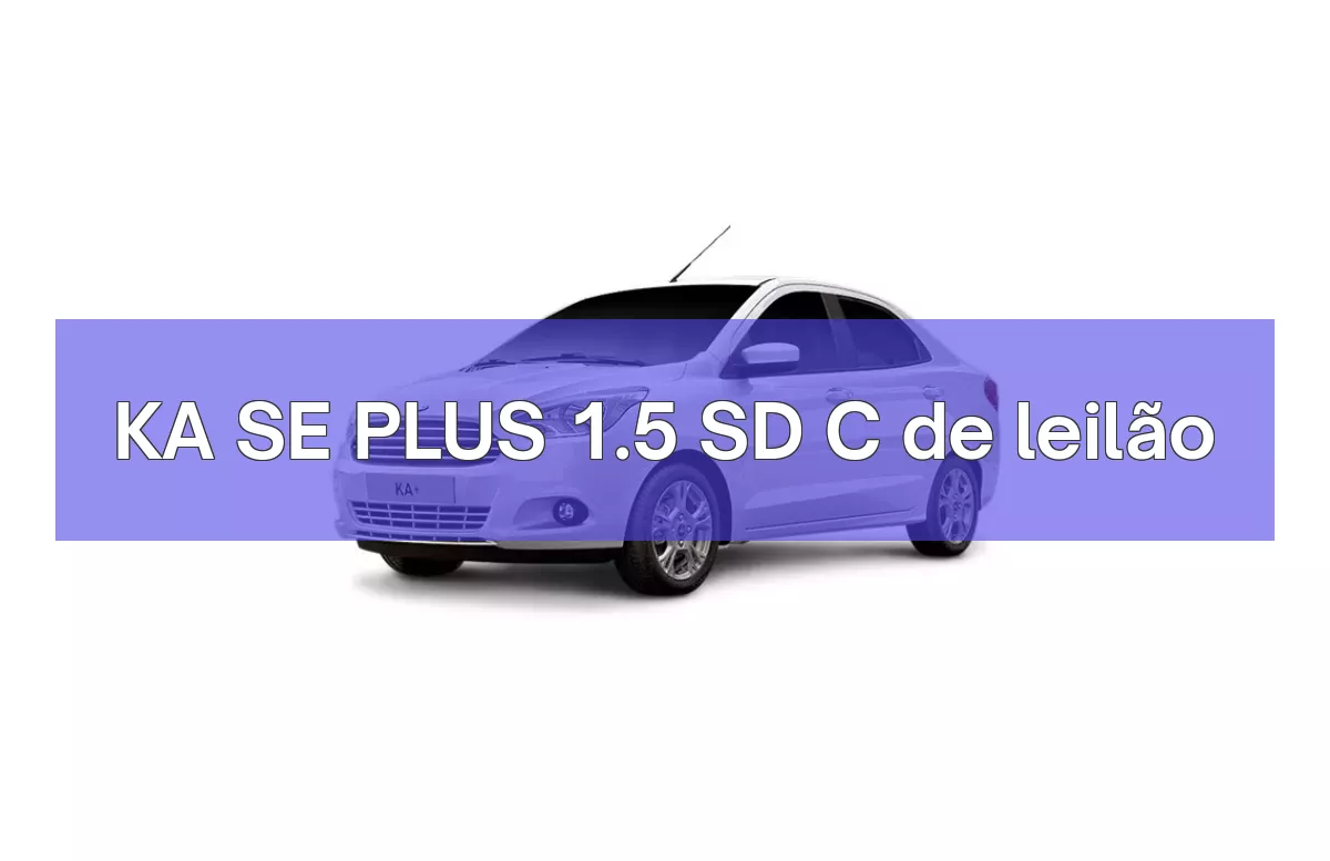 KA SE PLUS 1.5 SD C em leilão