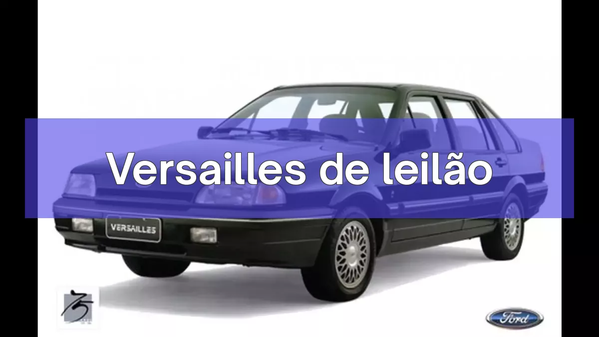 Versailles em leilão