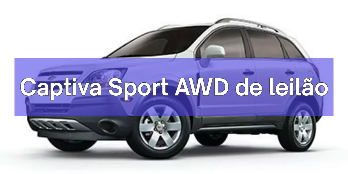 Captiva Sport AWD em leilão