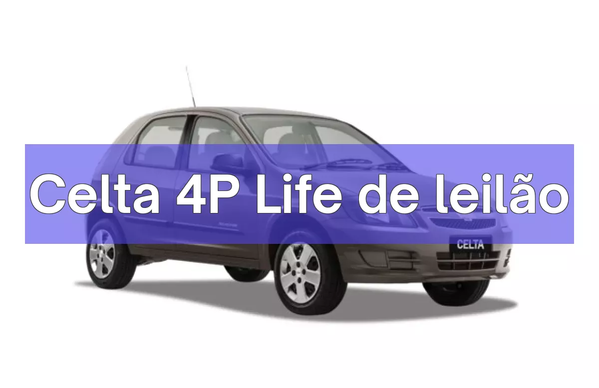 Celta 4P Life em leilão