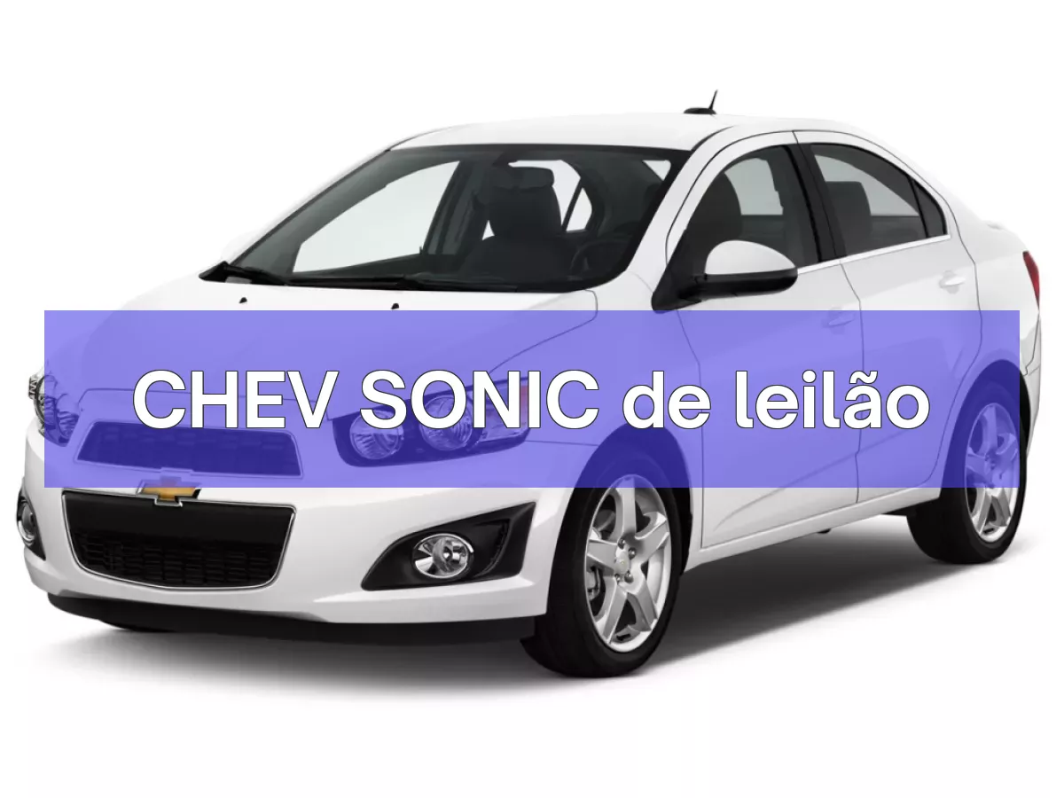 CHEV SONIC em leilão