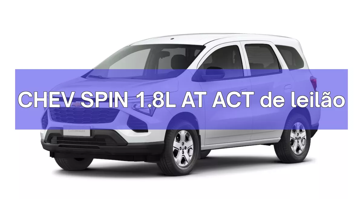 CHEV SPIN 1.8L AT ACT em leilão