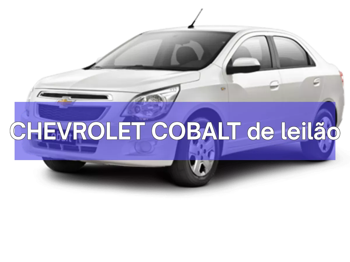 CHEVROLET COBALT em leilão