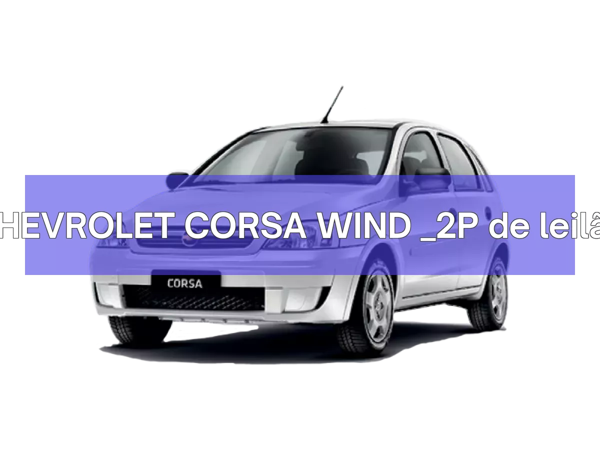 CHEVROLET CORSA WIND _2P em leilão