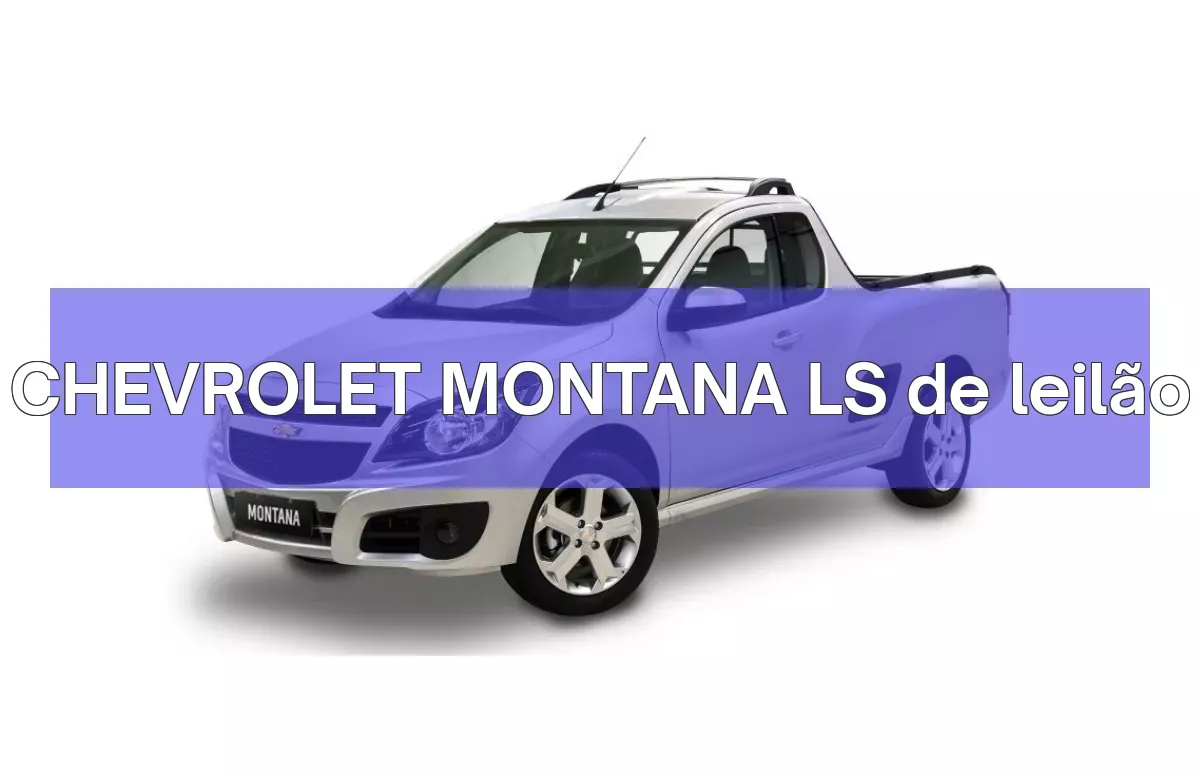 CHEVROLET MONTANA LS em leilão