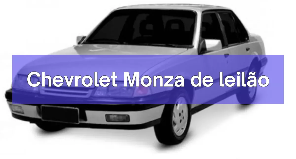 Chevrolet Monza em leilão