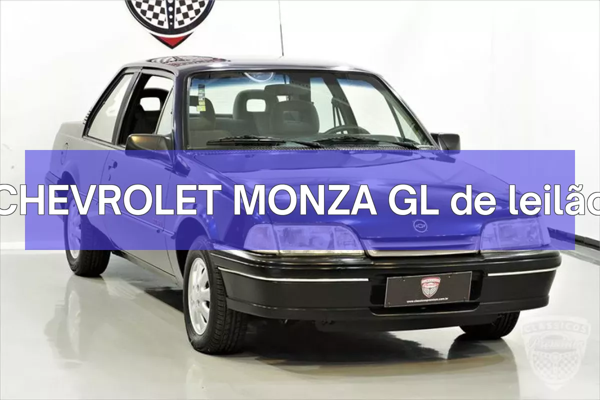 CHEVROLET MONZA GL em leilão