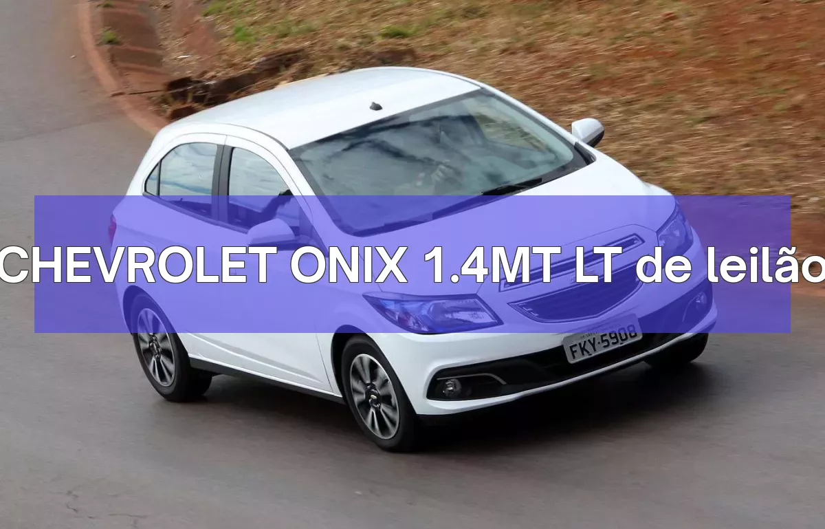 CHEVROLET ONIX 1.4MT LT em leilão