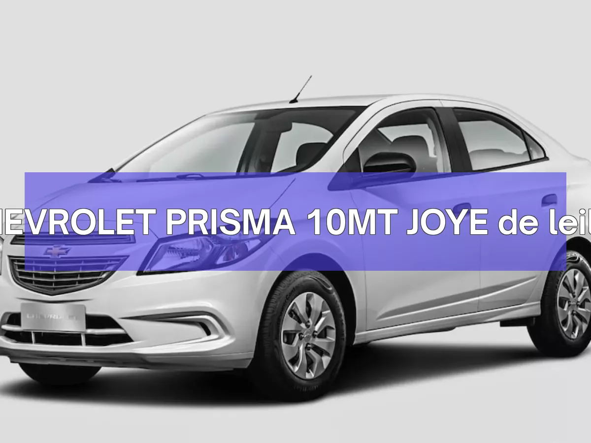 CHEVROLET PRISMA 10MT JOYE em leilão