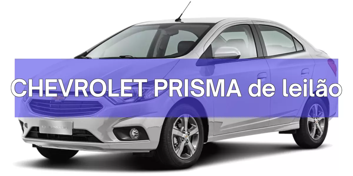 CHEVROLET PRISMA em leilão