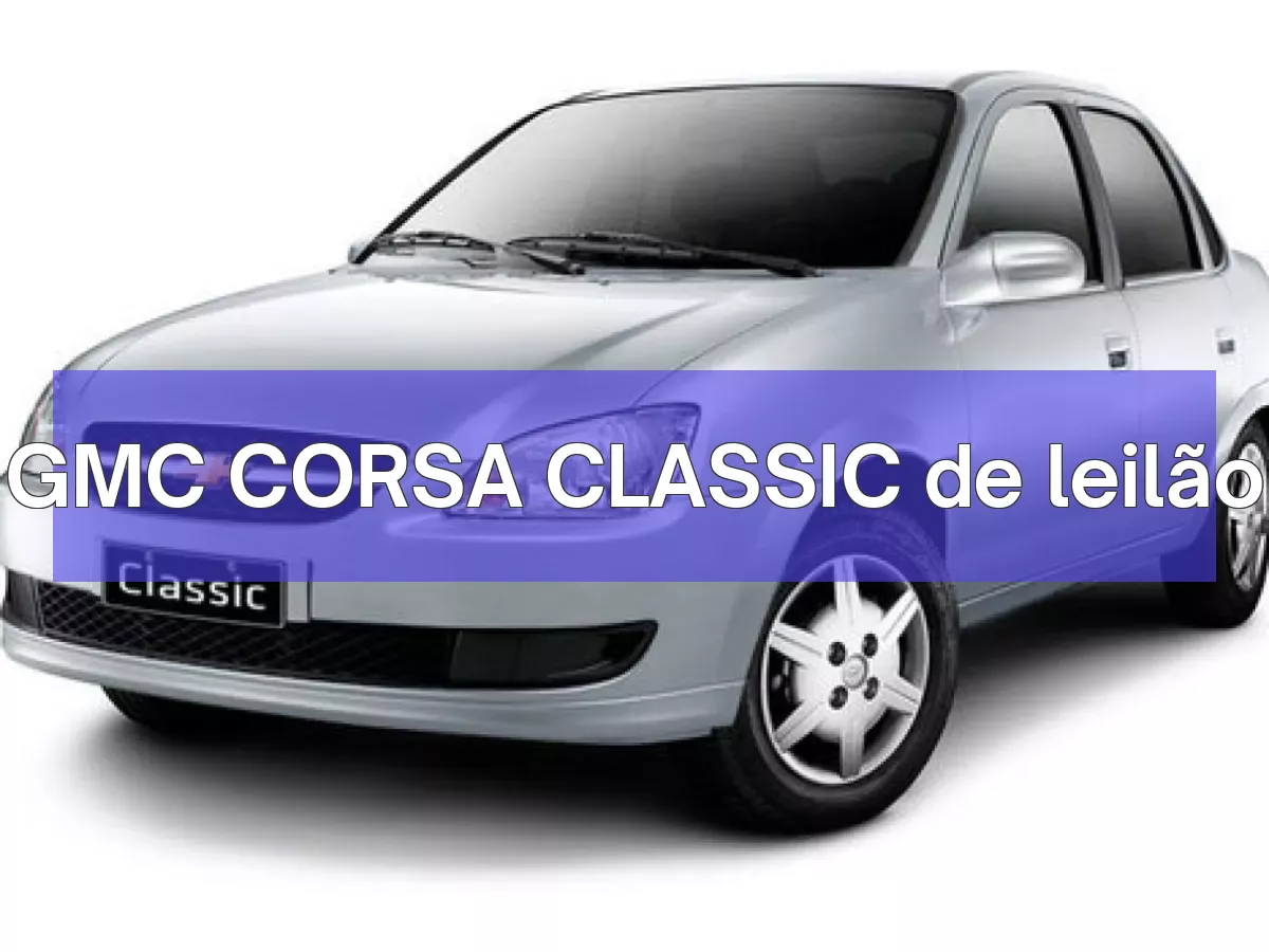 GMC CORSA CLASSIC em leilão