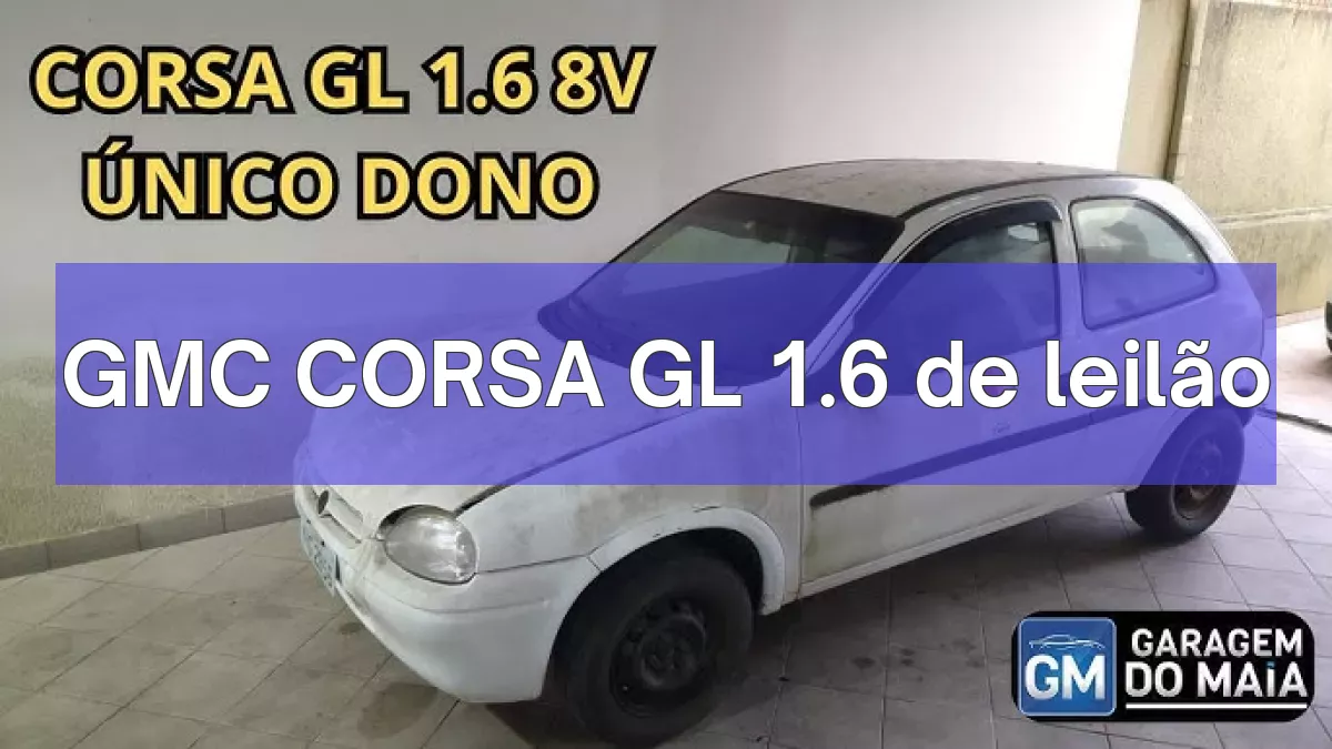 GMC CORSA GL 1.6 em leilão