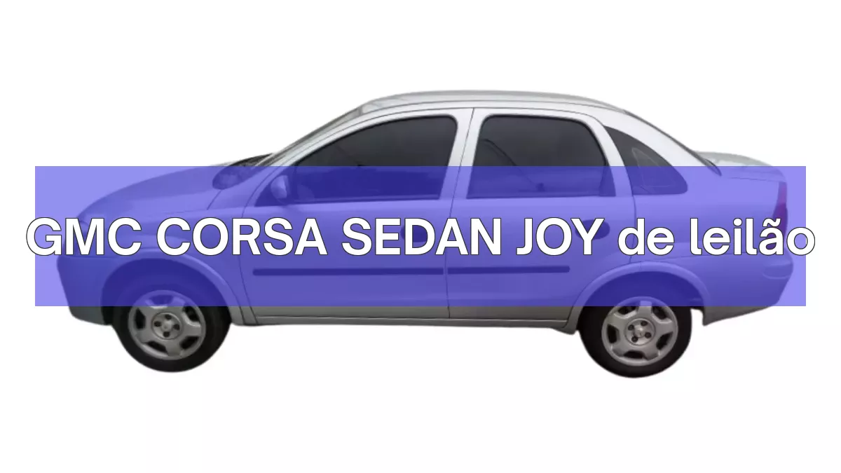 GMC CORSA SEDAN JOY em leilão