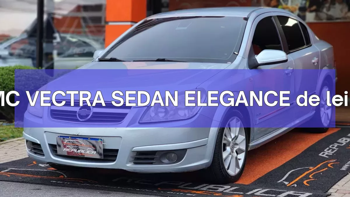 GMC VECTRA SEDAN ELEGANCE em leilão