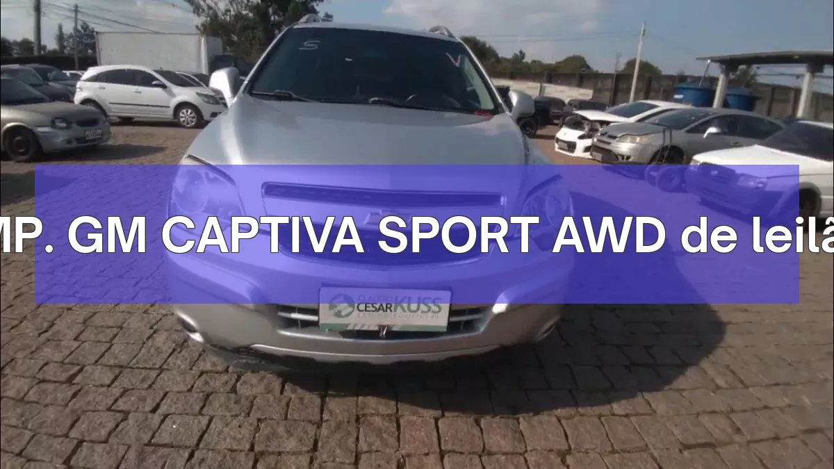 IMP. GM CAPTIVA SPORT AWD em leilão
