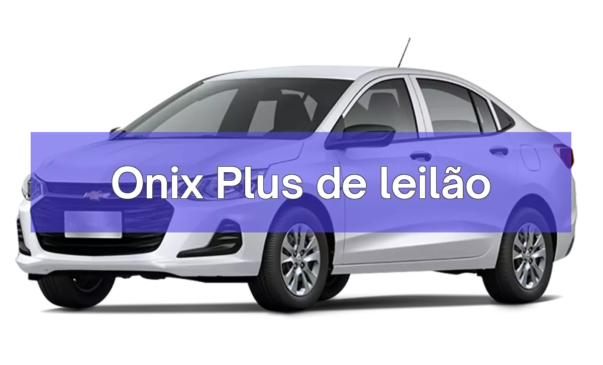 Onix Plus em leilão