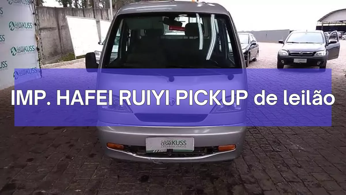 IMP. HAFEI RUIYI PICKUP em leilão