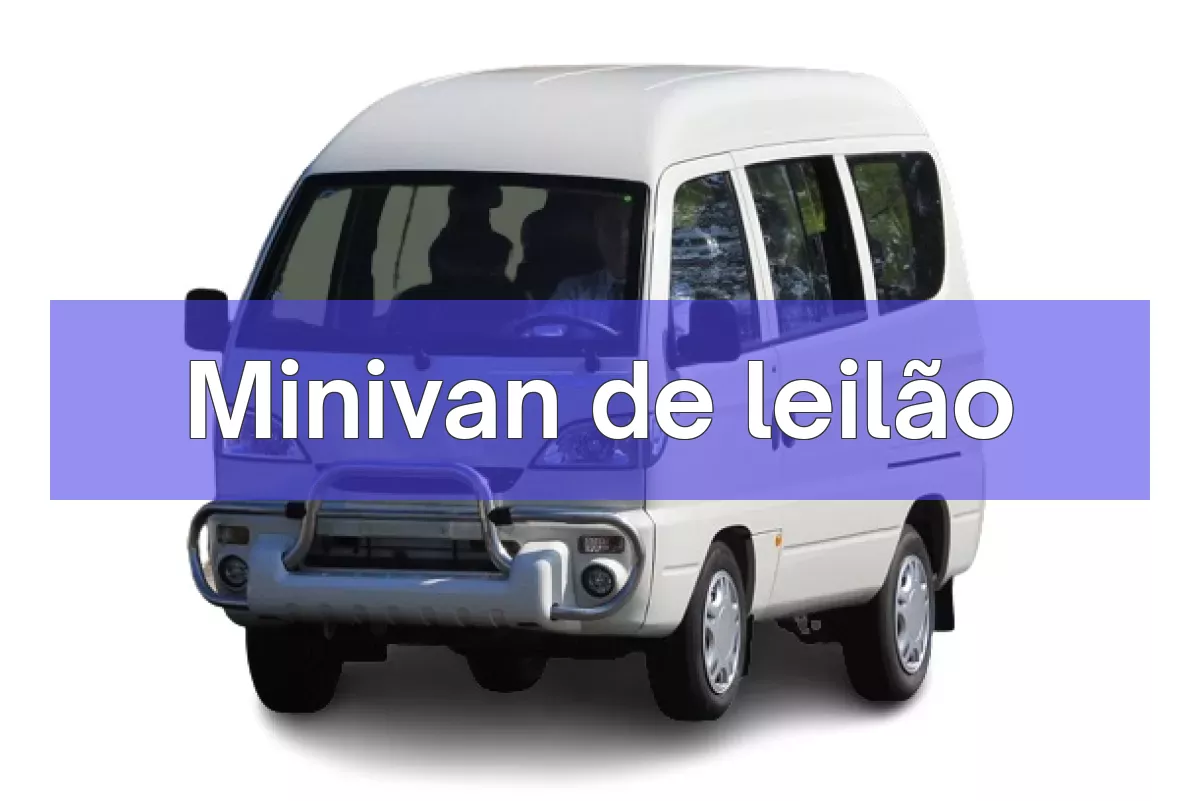 Minivan em leilão
