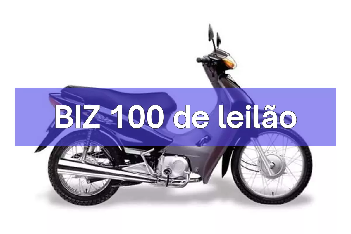 BIZ 100 em leilão