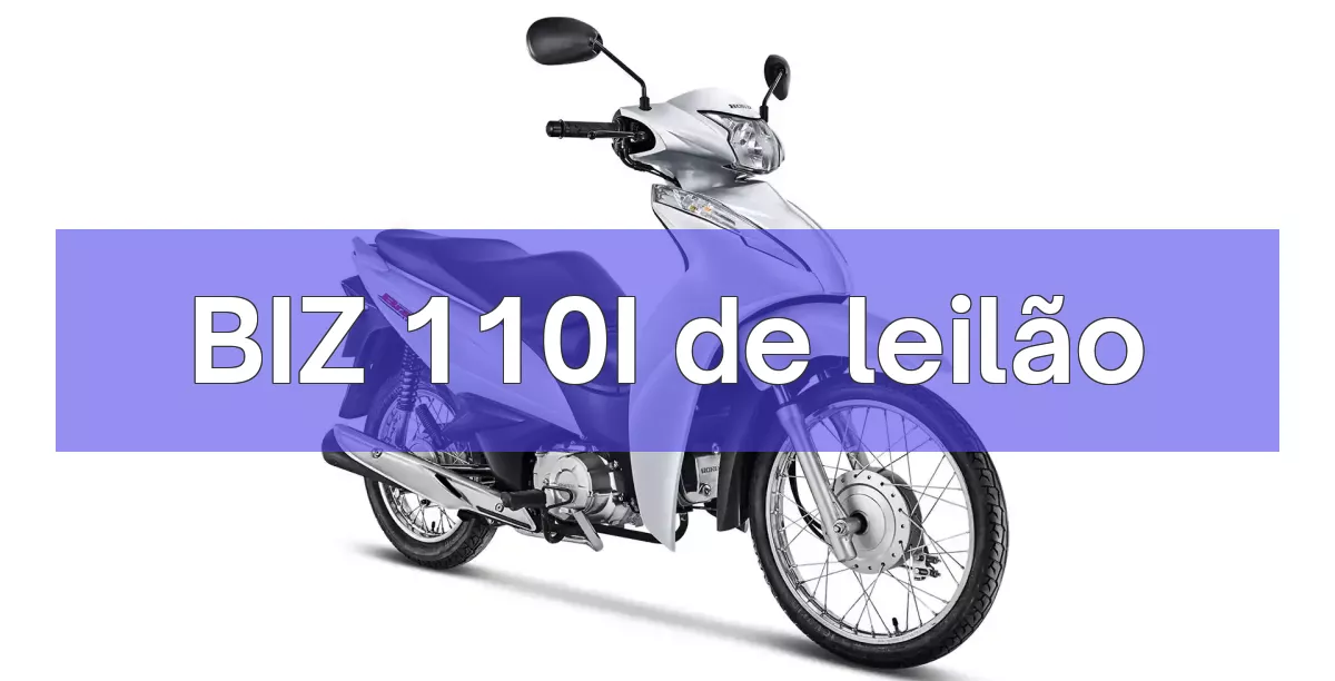 BIZ 110I em leilão