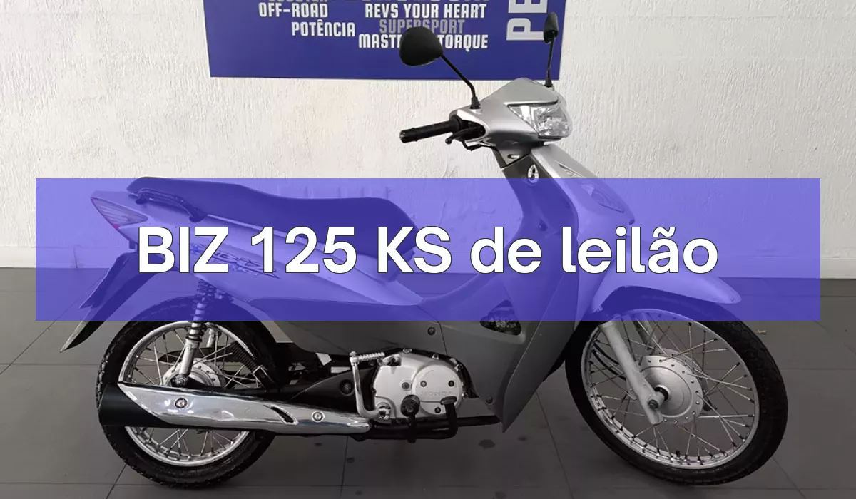 BIZ 125 KS em leilão