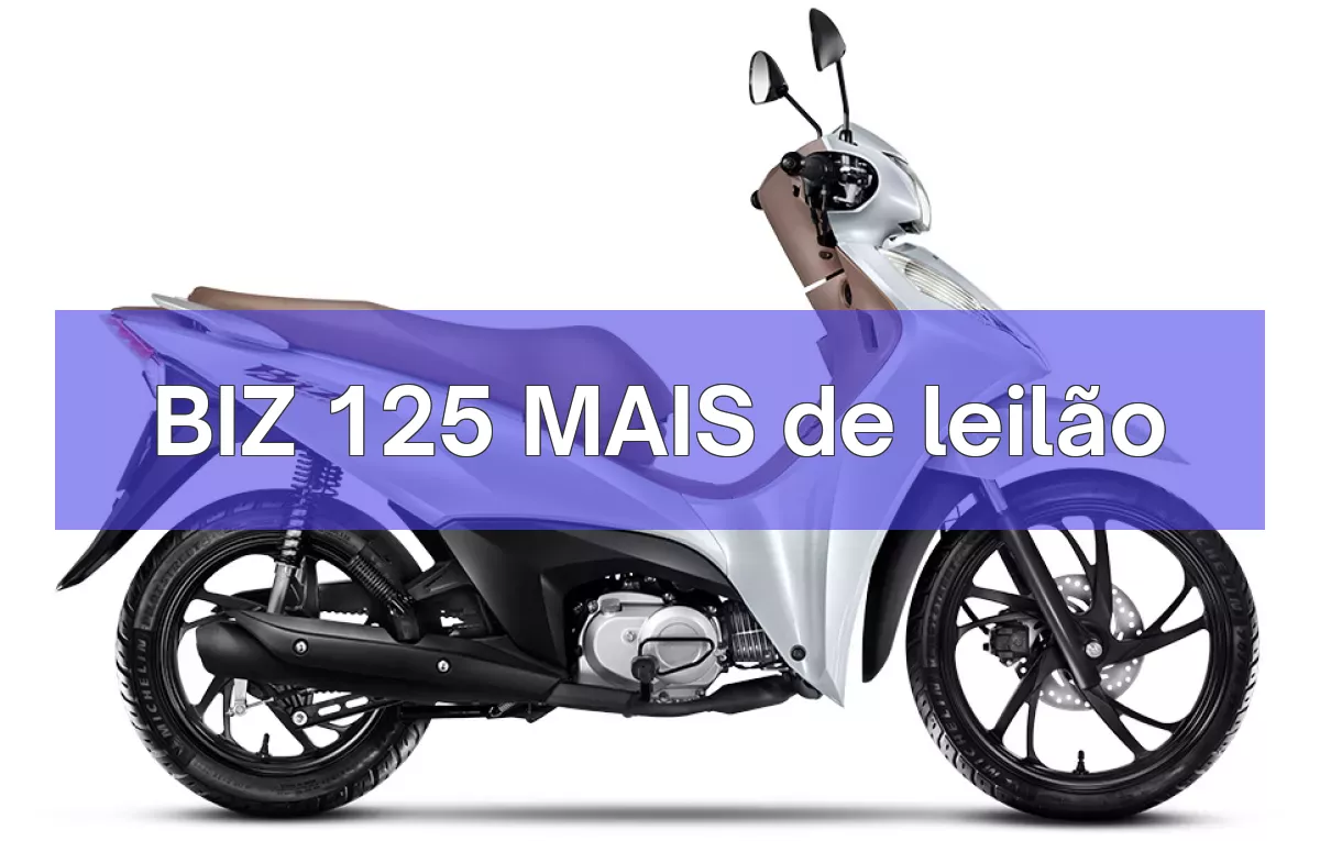 BIZ 125 MAIS em leilão