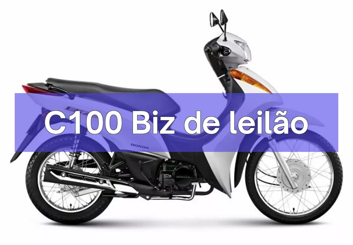 C100 Biz em leilão