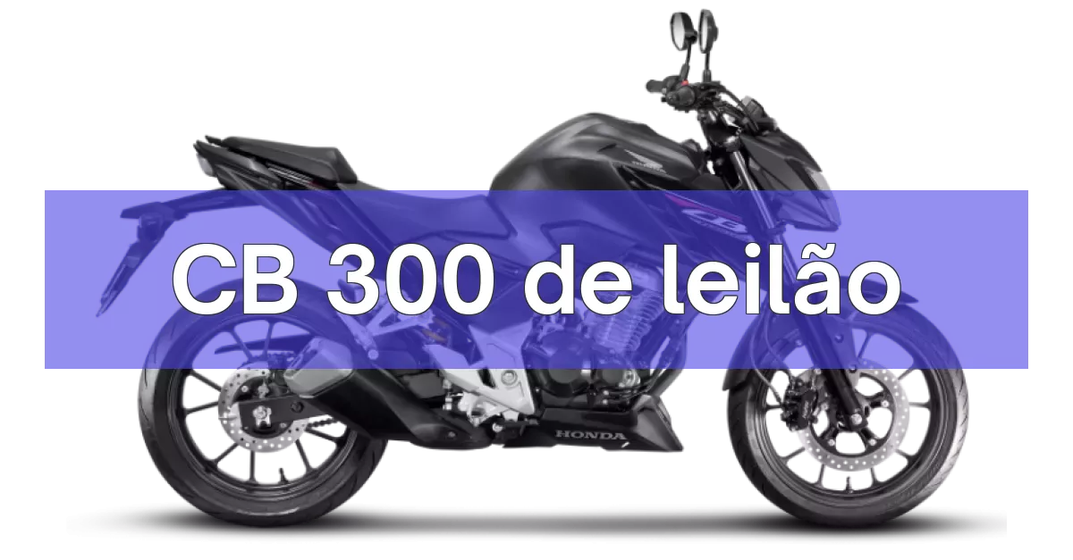 CB 300 em leilão