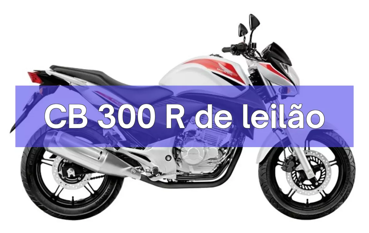 CB 300 R em leilão