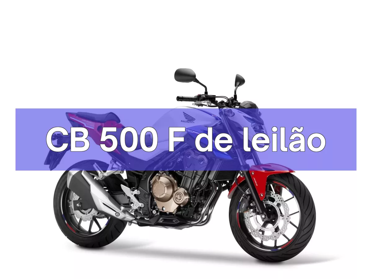 CB 500 F em leilão