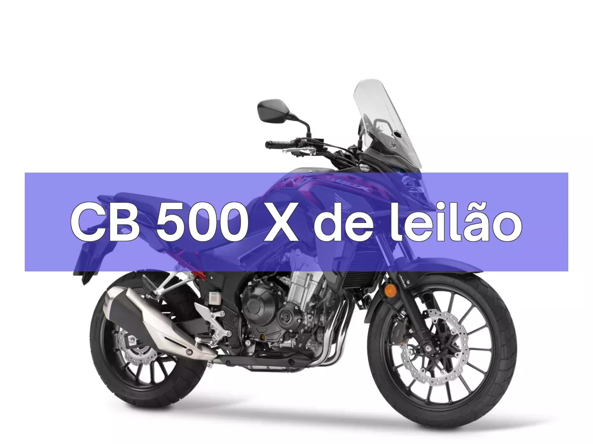 CB 500 X em leilão