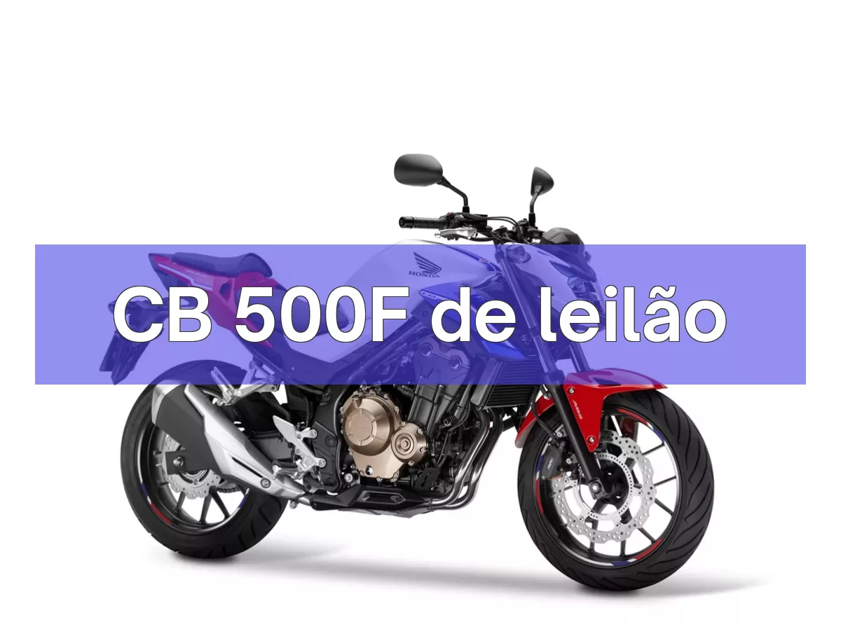CB 500F em leilão