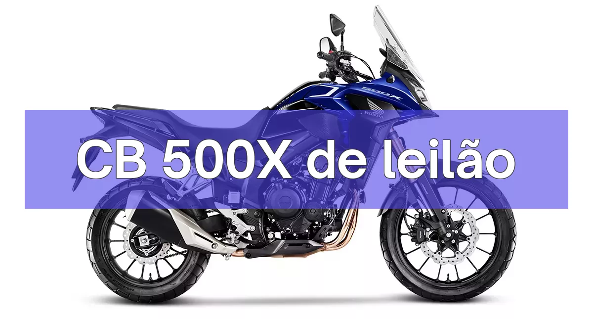 CB 500X em leilão