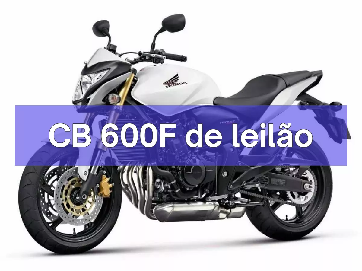 CB 600F em leilão
