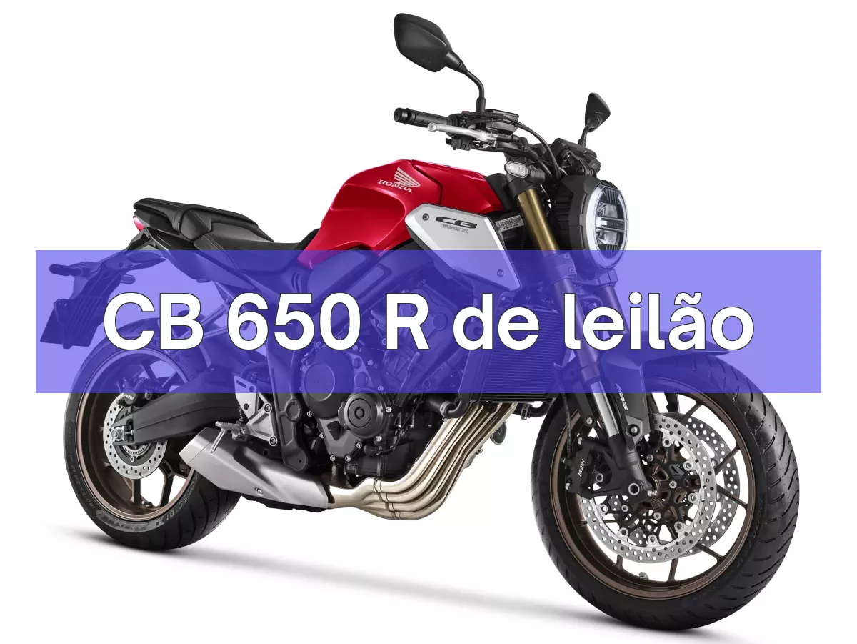CB 650 R em leilão