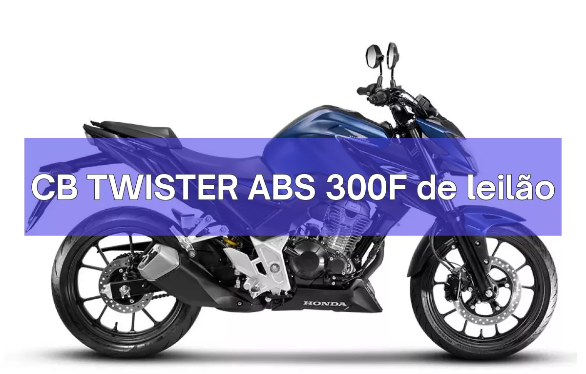 CB TWISTER ABS 300F em leilão