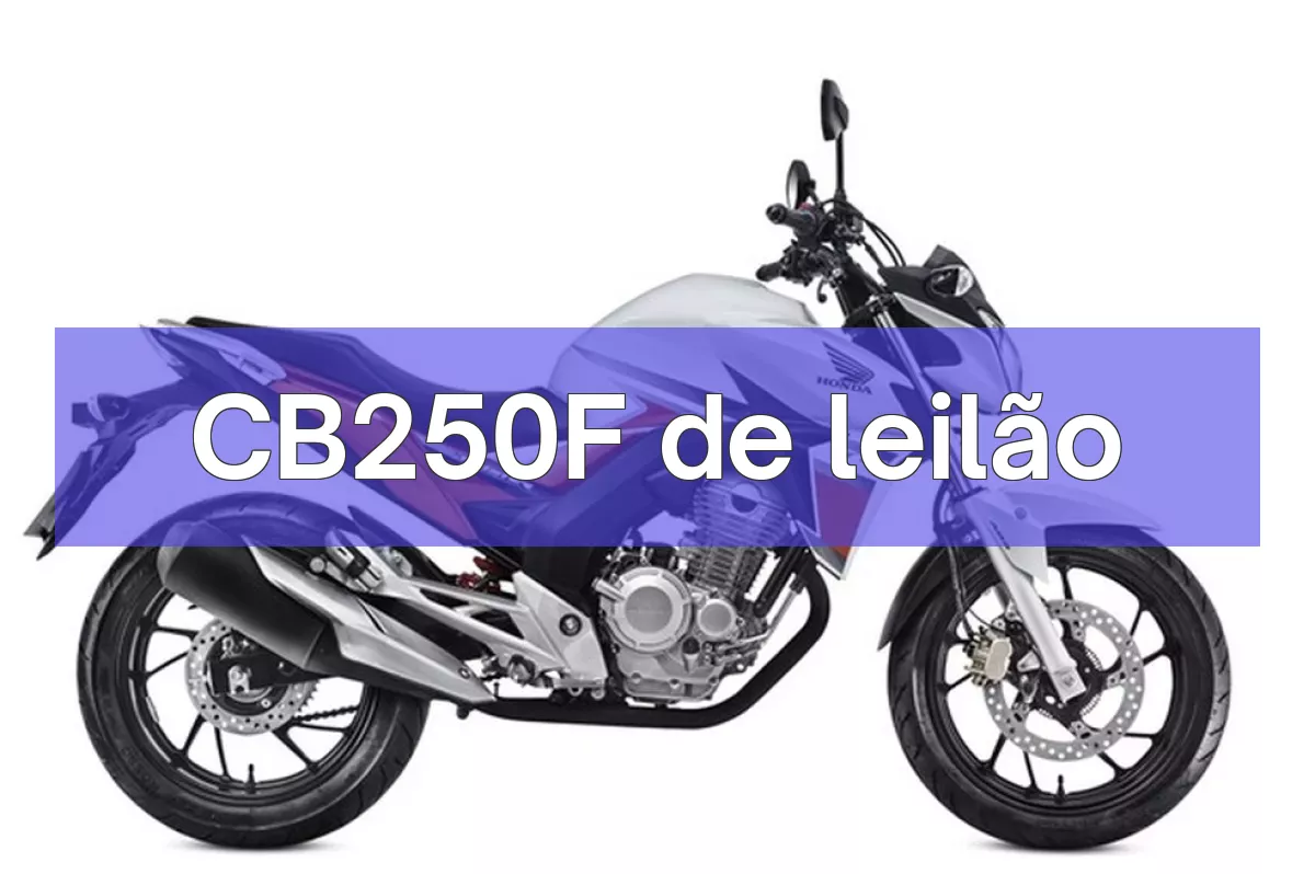 CB250F em leilão
