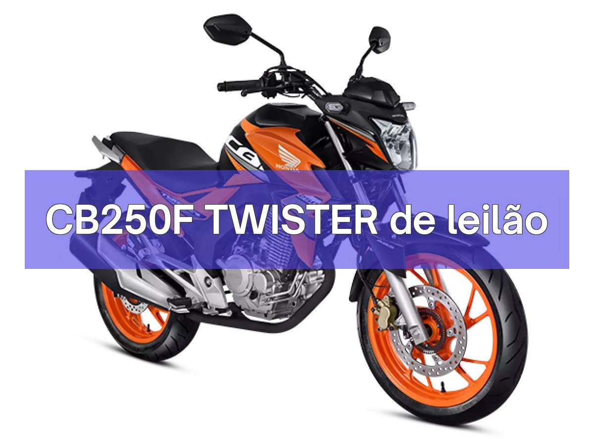 CB250F TWISTER em leilão