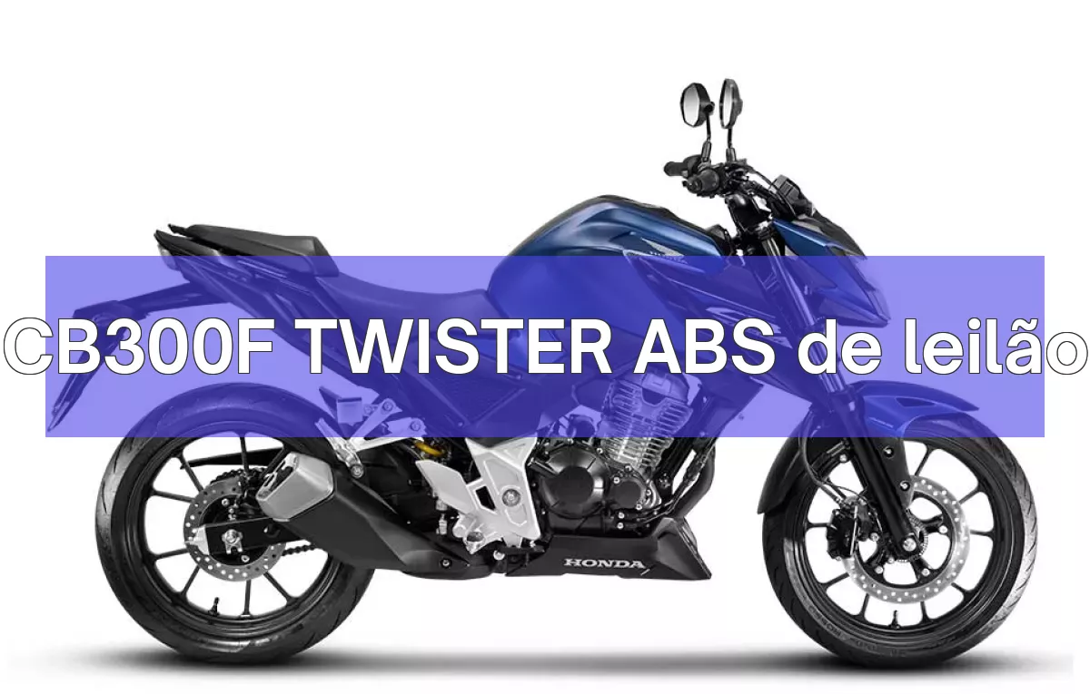 CB300F TWISTER ABS em leilão