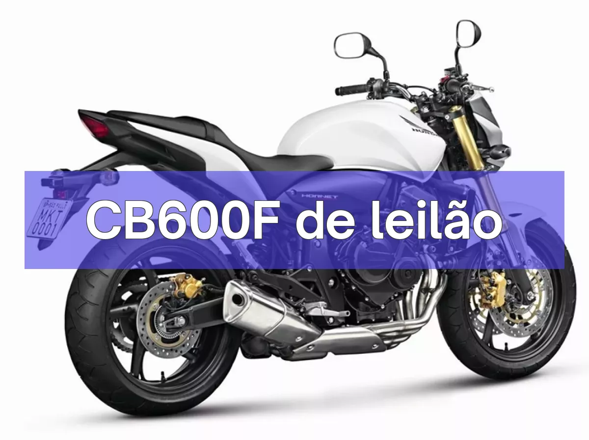CB600F em leilão