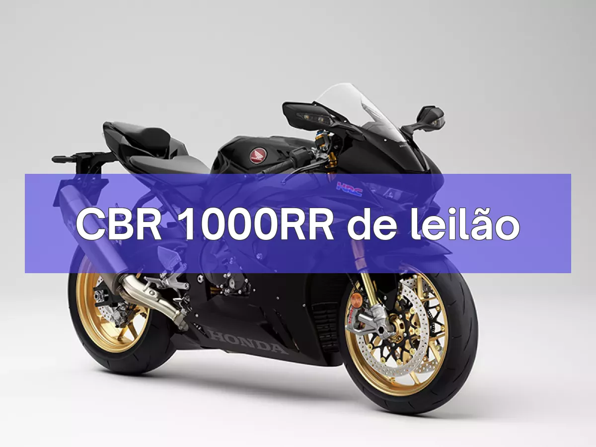 CBR 1000RR em leilão