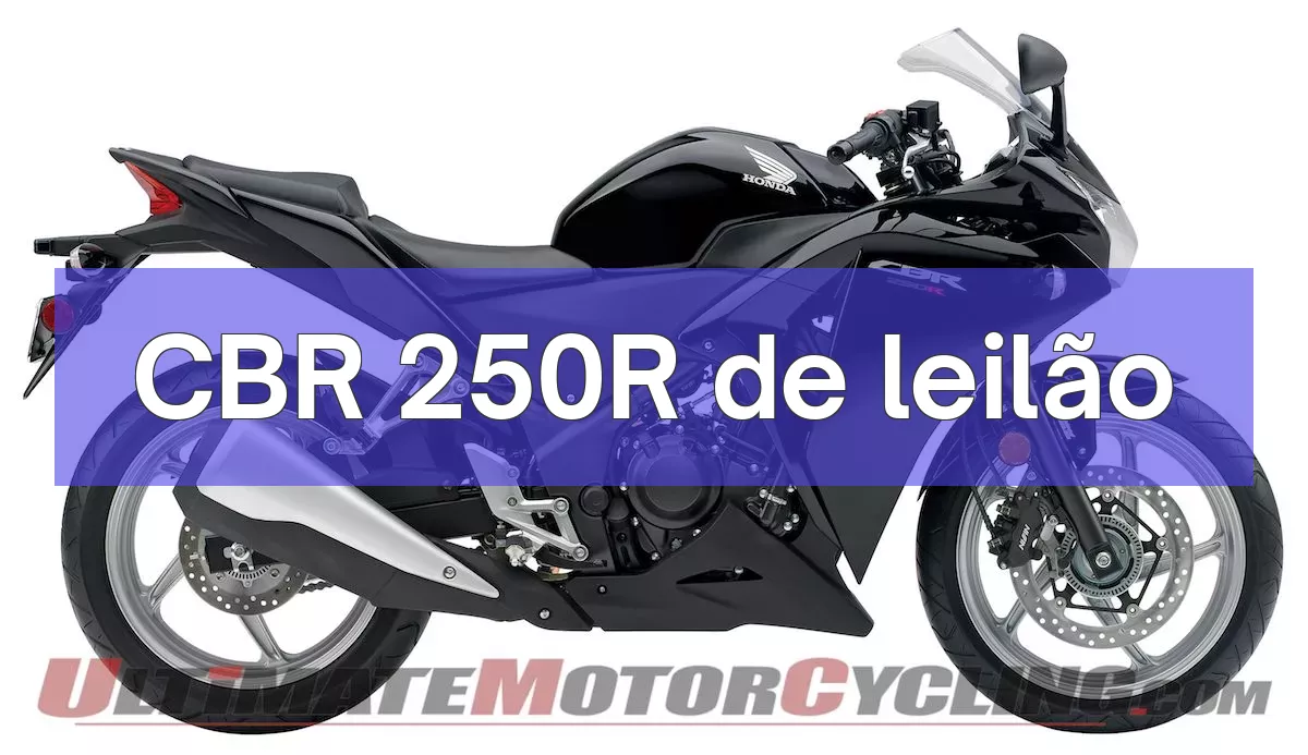 CBR 250R em leilão