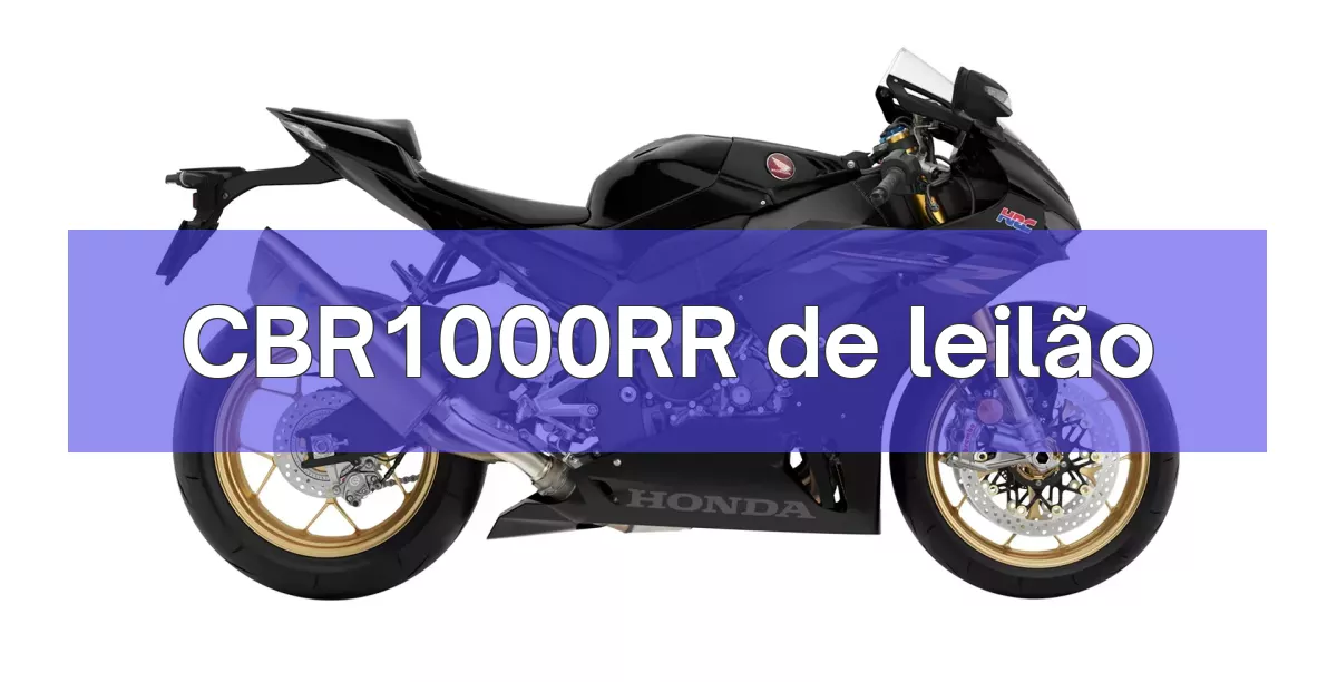 CBR1000RR em leilão