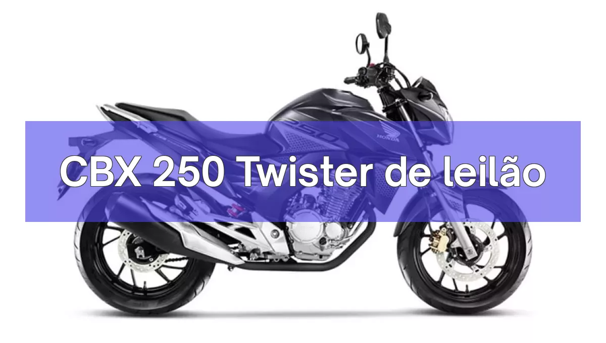 CBX 250 Twister em leilão