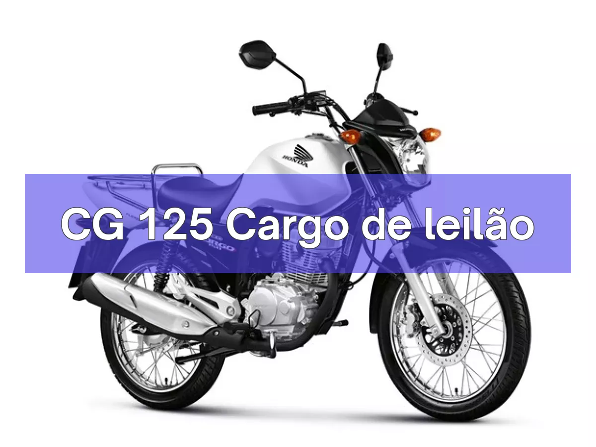 CG 125 Cargo em leilão