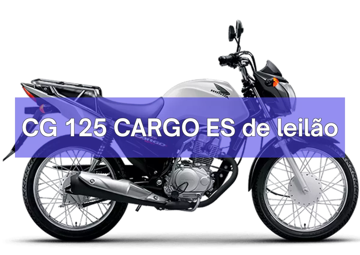 CG 125 CARGO ES em leilão