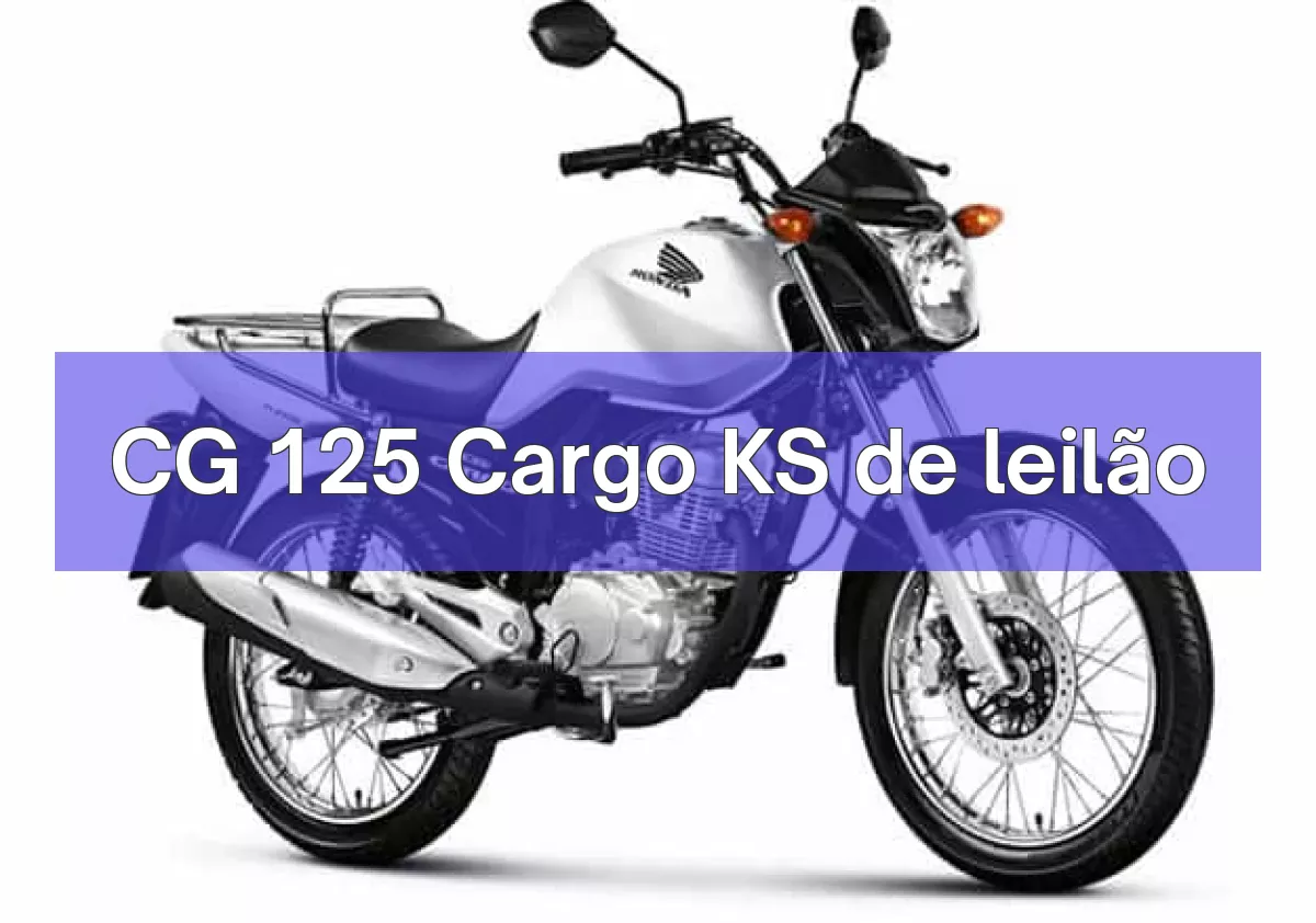 CG 125 Cargo KS em leilão