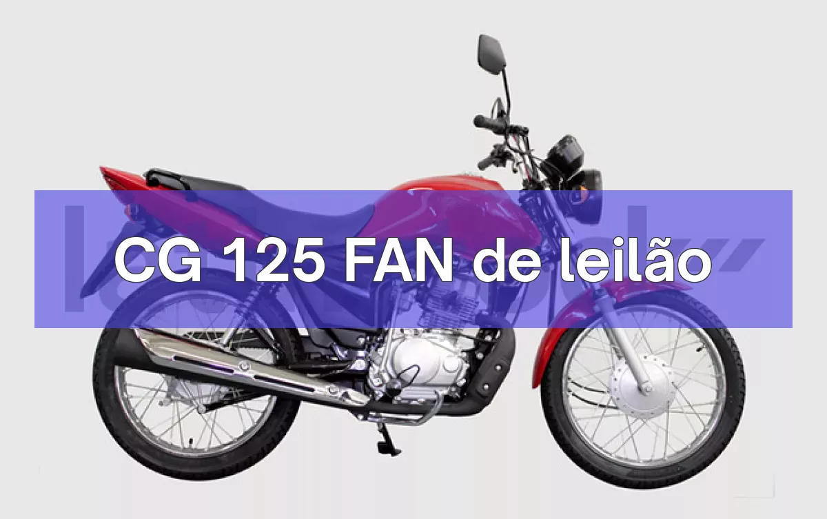 CG 125 FAN em leilão
