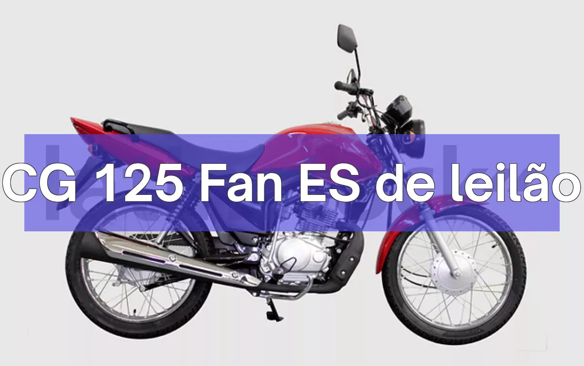 CG 125 Fan ES em leilão